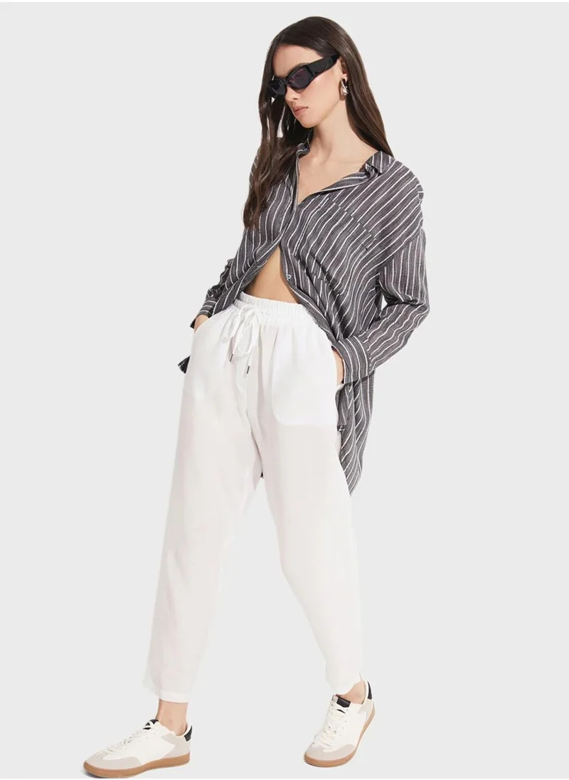 جون High Waist Pants