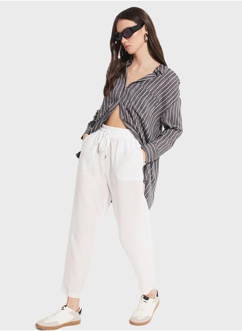 جون بنطلون بخصر مرتفع - Image 3