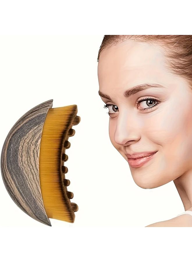 1pc Face Body Brush With Storage Case Soft Polyester Bristles For Lymphatic Massage - Image 5