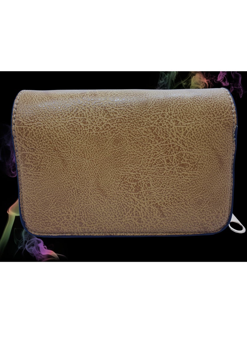 TO FASHION TO 3002 LEATHER WOMEN, GIRLS CROSS BODY BAG, SHOULDER BAG, WITH ATTATCHED BELT, MODERN, UNIQUE AND ELEGANT DESIGN, DIMENSIONS 12*19*8 CM COFFEE A - Image 5
