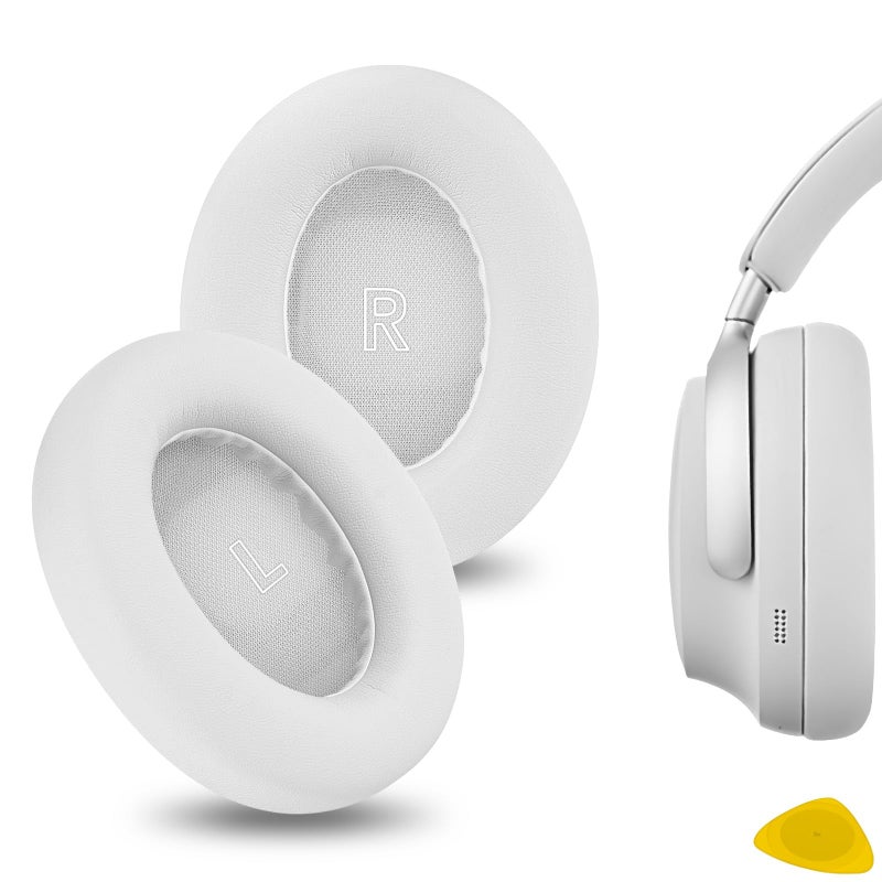 Geekria Replacement Ear Pads for Bose QuietComfort UltraUltraII 2nd Gen Headphones Ear Cushions Repair Parts White - Image 2