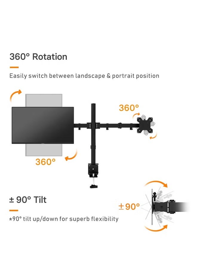 شاشة ألعاب LED مزدوجة LCD قابلة للتعديل، شديدة التحمل، مع حامل ذراع. - Image 3