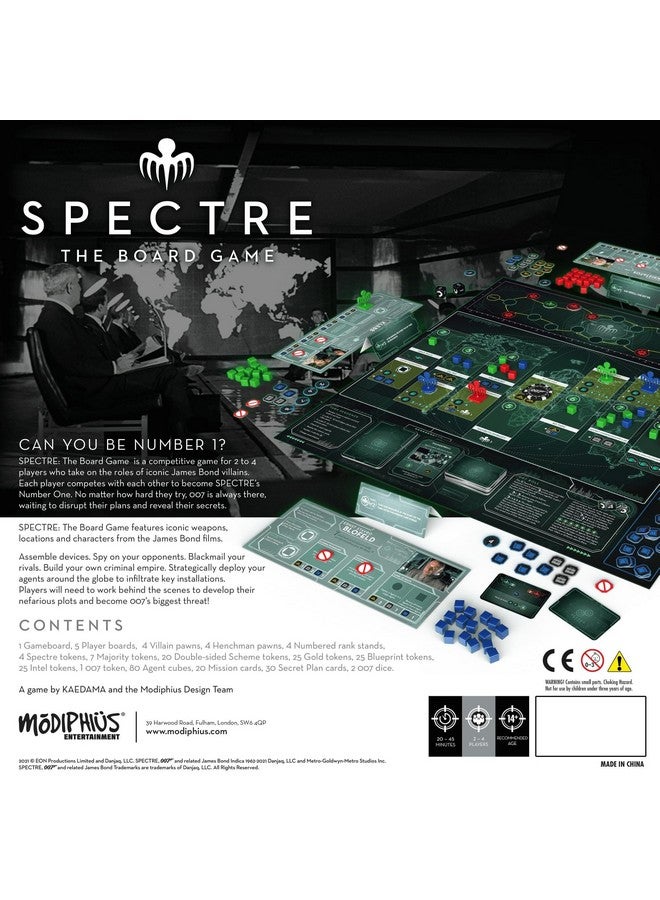 Modiphius Spectre The Board Game | Spy Vs. Spy on The James Bond Movies for Adults and Kids | Ages 14+ | 2-4 Players | Average Playtime 20-45 Minutes | Made by Modiphius Entertainment - Image 3