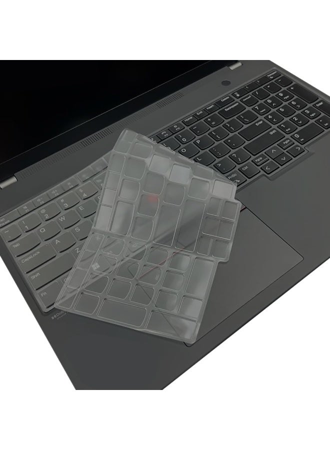 غطاء لوحة المفاتيح متوافق مع 2023 لينوفو ThinkPad E16 L16 T16 P16 P16v P16s 16 بوصة ThinkPad L15 Gen 4 15.6 بوصة ThinkPad E16 L16 T16 P16 P16v P16s Gen 2 - Image 3