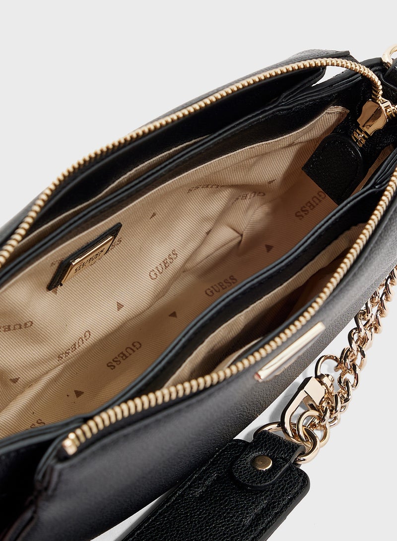 GUESS Logo Detail Fedora Crossbody - Image 5