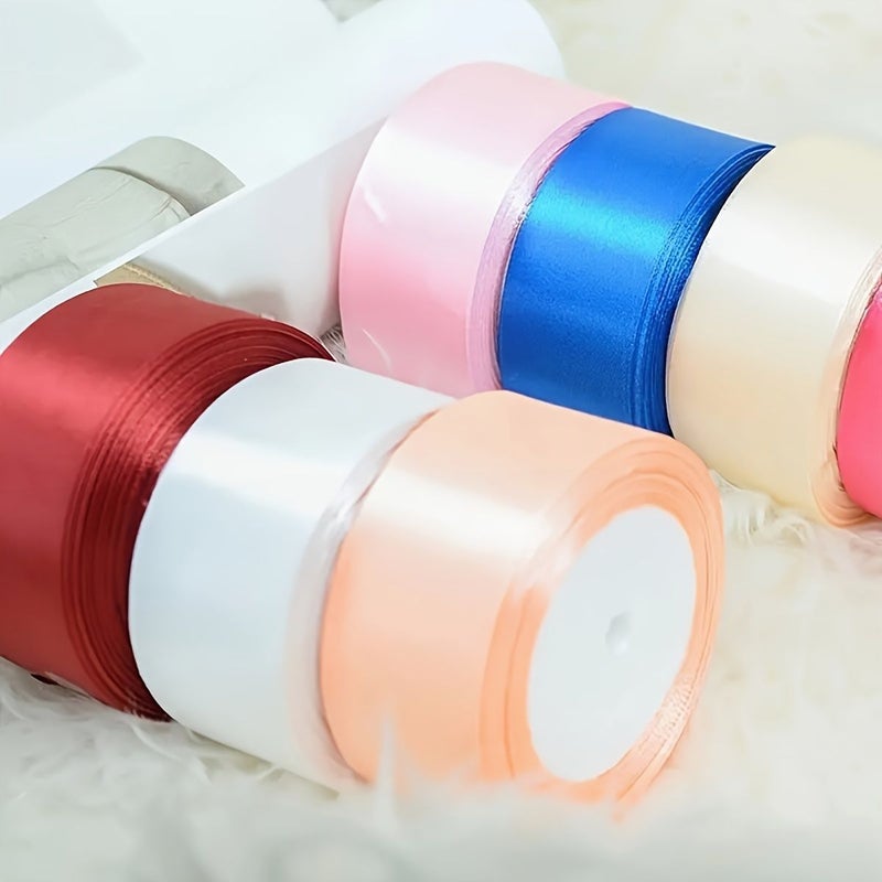 Peach Pink 2Pcs 1.5 Inch Wide Satin Ribbon for Gift Wrapping And Wedding Decor - Image 4