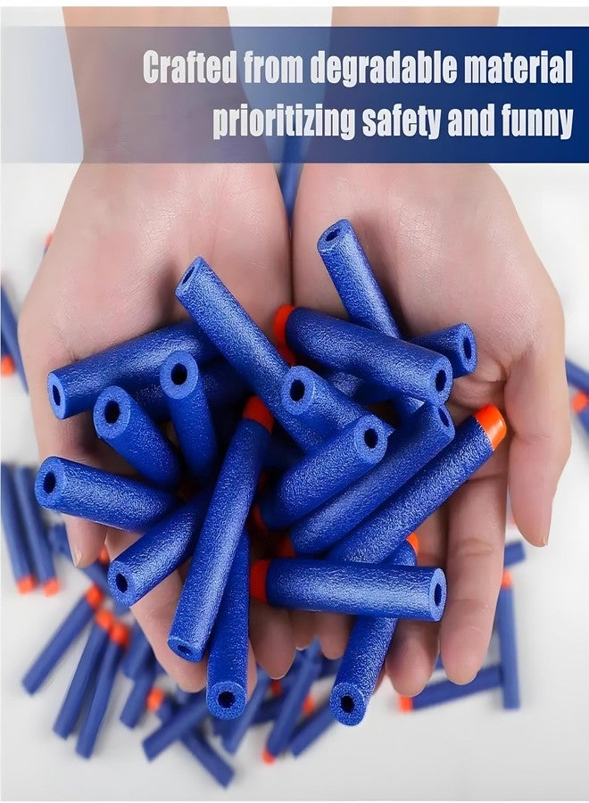 CLAPONE Hollow Out Soft Foam Refill Darts for N-Strike Elite Series Blasters Soft Foam Refill Darts for Nerf N-Strike Elite Blasters Hollow Safe & Durable Darts (Blue, Bullet 200PCS) - Image 3