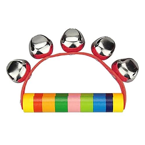 Shoro Colorful Non Toxic Wooden Rattles Toys Set for Babies,Pack of 2 (Assorted Design) - Image 1
