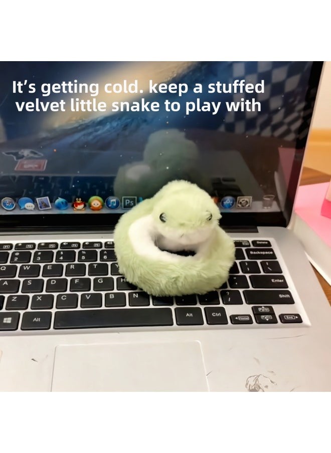 Generic - Little Snake Doll Plush Roll Little Snake Furry Shake Tone Same Year Of The Snake Baby Toy Doll-Specifications:40cm-Color: Two [there Are Rubber-coated Wires Inside For Shaping - Image 1