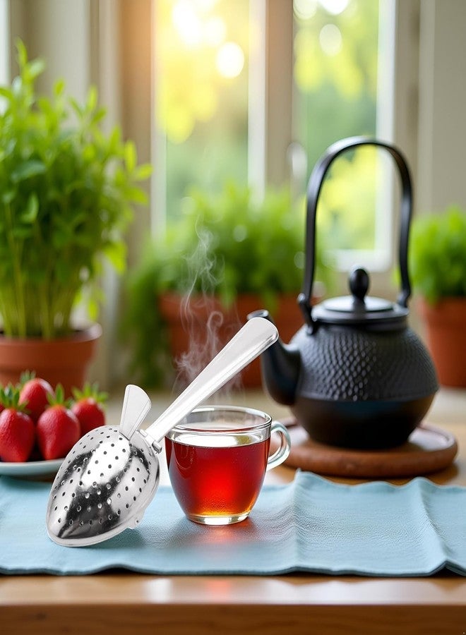 SelHeng Silver Stainless Steel Tea Infuser Strainer Spoon Loose Leaf Filter Herbs Spice NEW!Tea Strainers and Filters, Tea Filters, About 15cm in length - Image 3