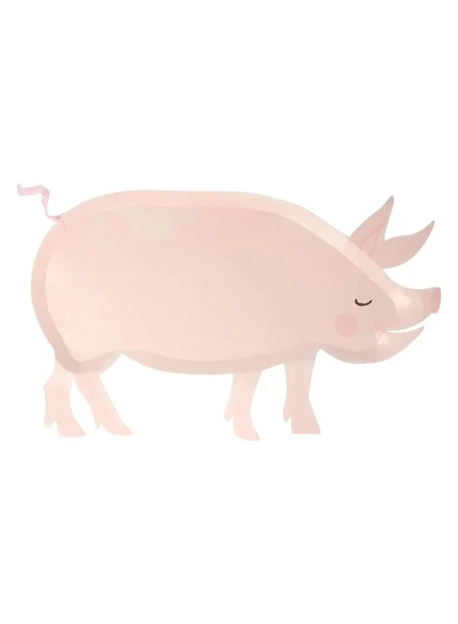 Meri Meri On the Farm Pig Plates
