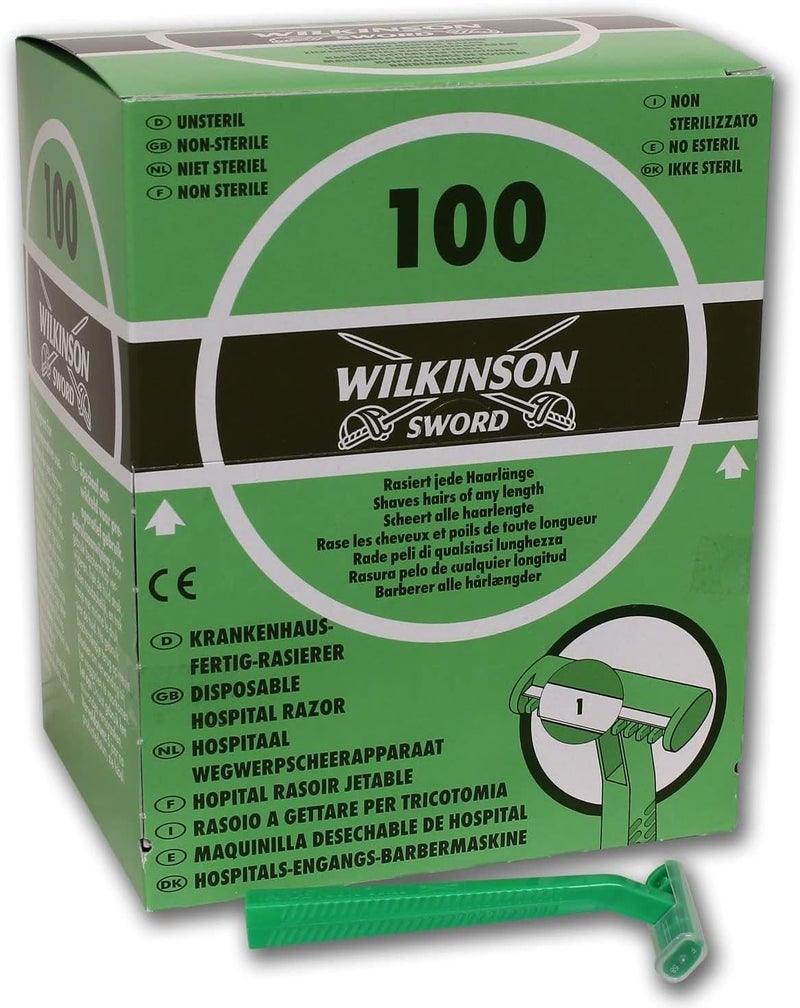 Wilkinson Sword Hospital Disposable Razor Single Blade Designed for Pre Operative Use x 100 - Image 2