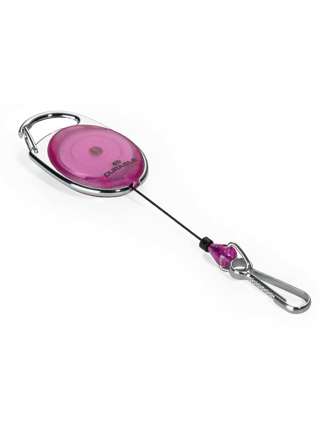 ديورابل حامل بطاقة هوية بيضاوي بمشبك سناب ومشبك معدني، حبل بطول 80 سم | حاملة شارة بلاستيكية مصنوعة في ألمانيا مناسبة للمستشفيات والموظفين والطلاب — ديوريبل - Image 1