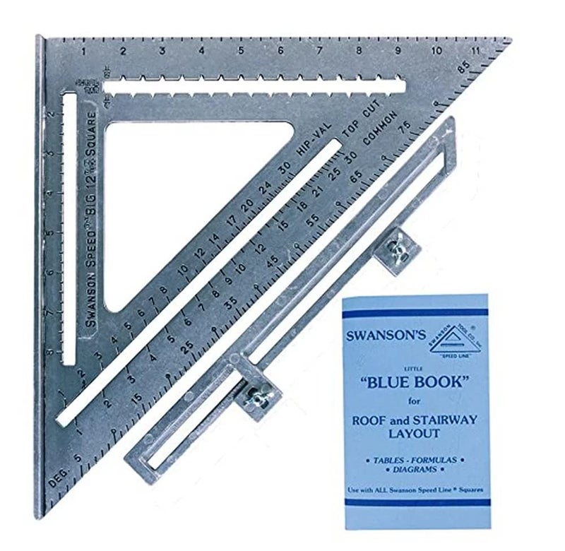 Swanson Tool Co. , Inc Swanson Tool Co S0107 "Big 12" 12-Inch Speed Square Layout Tool with Blue Book - Image 2