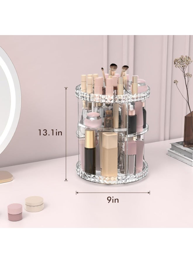 لوكاداه منظم مكياج - صندوق تخزين مستحضرات تجميل أكريليك متعدد الأقسام للفرش، أحمر الشفاه، كريم الأساس، منتجات العناية بالبشرة، المجوهرات، طلاء الأظافر، أدوات الزينة، المكتب، الحمام، منظم محمول شفاف للمنزل، منتجات السفر والجمال - Image 5