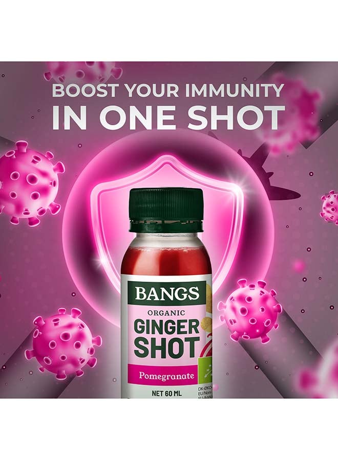 BANGS Organic Ginger Shot With Pomegranate 60ml - Image 2