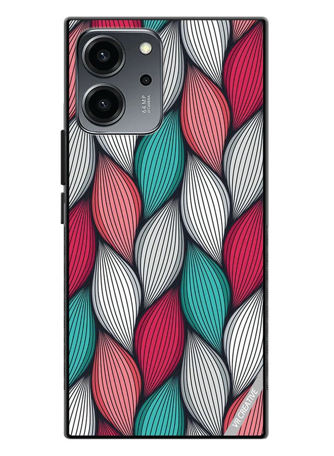VR CREATIVE Protective Case Cover For Honor 80 SE Abstract Design Multicolour - Image 1