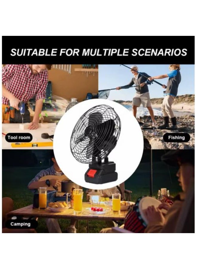 Dreamzon Portable Rechargeable Lithium Battery Fan | Dual Battery Cordless Fan | Strong Airflow | Quiet Operation | Long-Lasting Battery Life - Image 1
