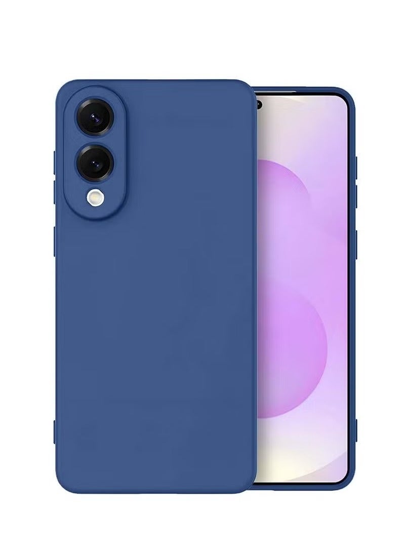 JAJEEK Samsung Galaxy S25 Edge 5G 2025 Soft Liquid Silicone Case – Premium Navy Blue Shockproof Back Cover with Full Body Protection, Lightweight Slim Fit, Anti-Scratch Matte Texture & Raised Edges for Camera and Screen Safety – Soft-Touch Grip-Friendly Design - Image 1