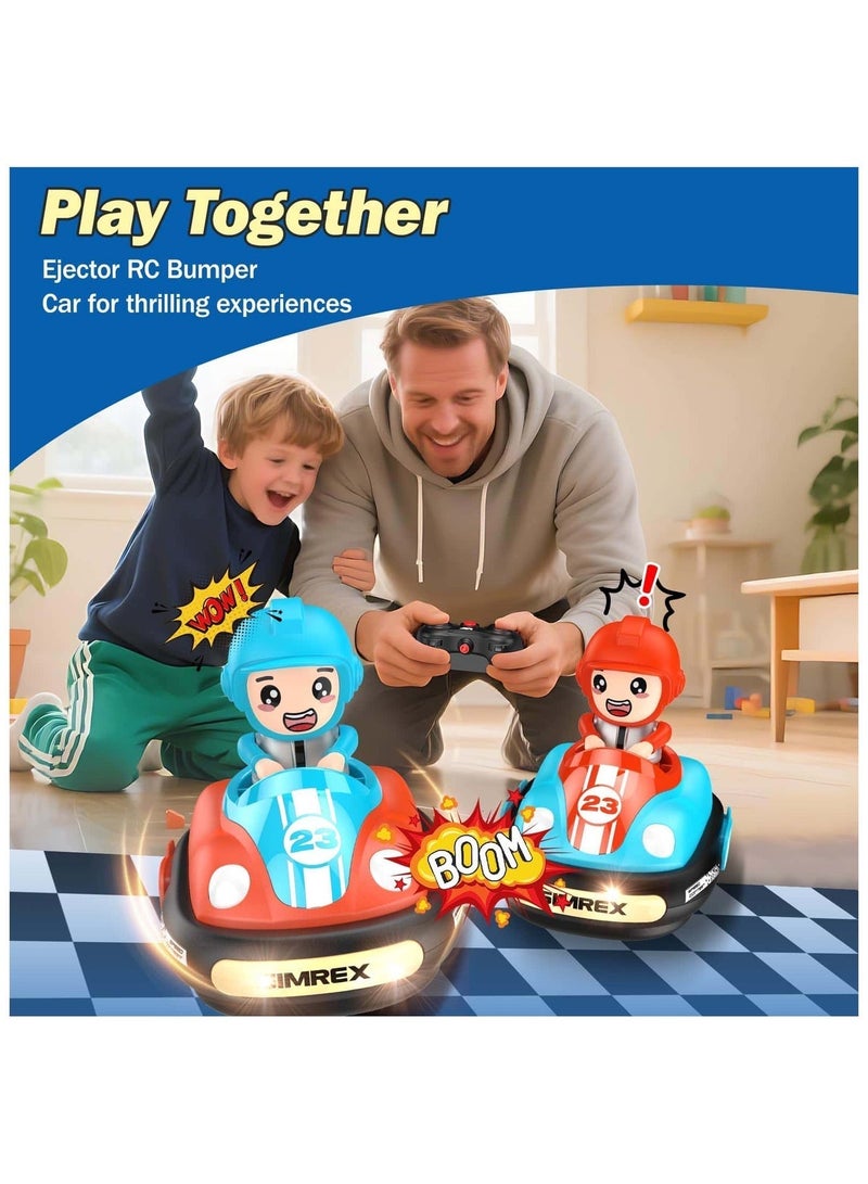 أنمي 2 قطع التحكم عن سيارة الوفير للأطفال لعبة مع الموسيقى الخفيفة - Image 3