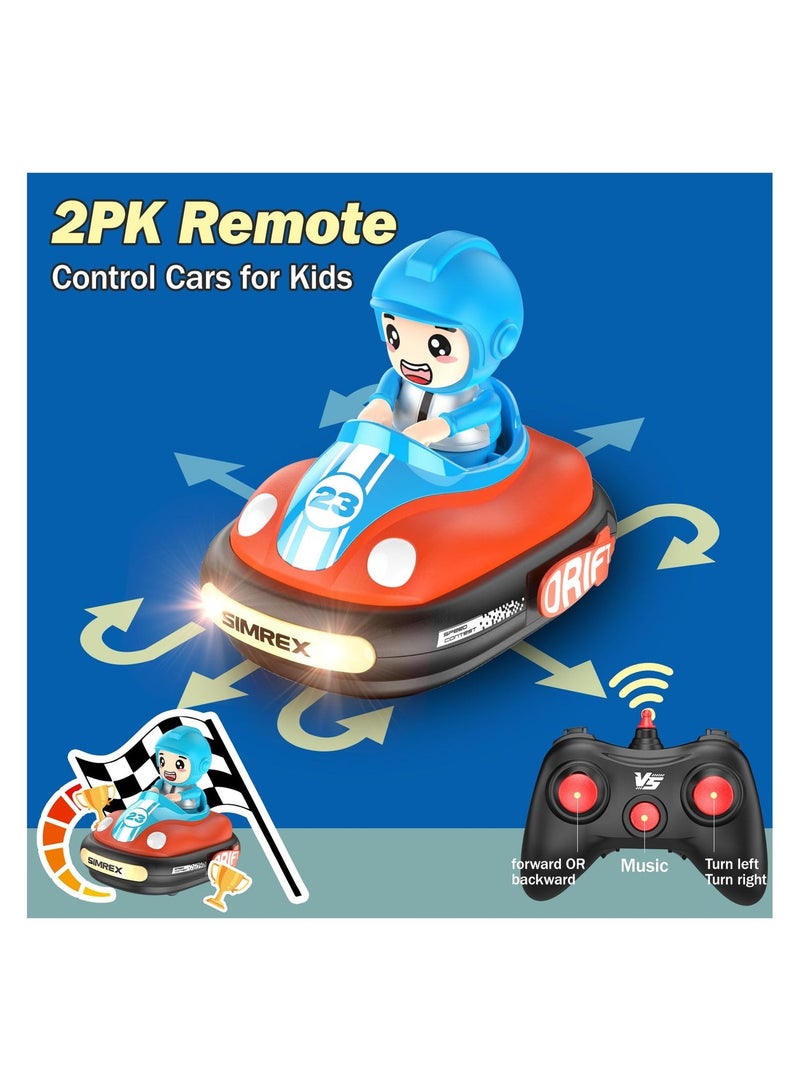 أنمي 2 قطع التحكم عن سيارة الوفير للأطفال لعبة مع الموسيقى الخفيفة - Image 5