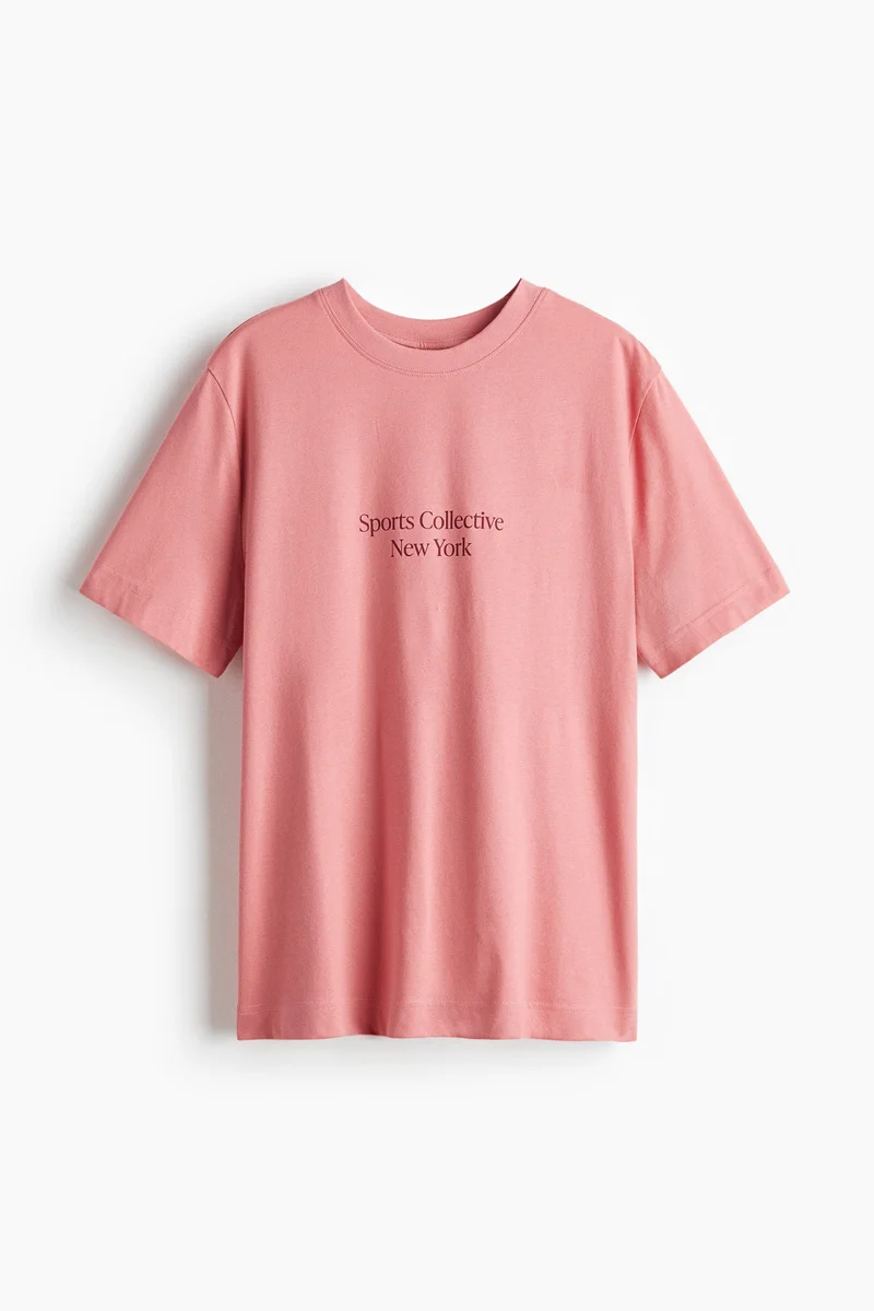 اتش اند ام تي-شيرت بتصميم مطبوع