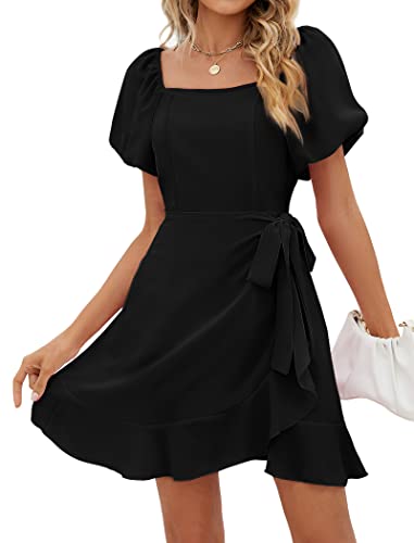 SAMPEEL Women Dresses for Special Occasions Birthday Party Dress for Junior Teen Girl Dance Black XS - Image 1
