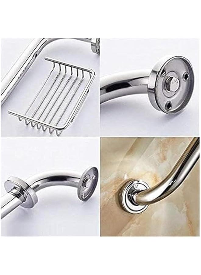 Stainless Steel Bathroom Safety Handle for Elderly and Children - Shower Grab Bar Bathtubs Showers Portable Grip Rail