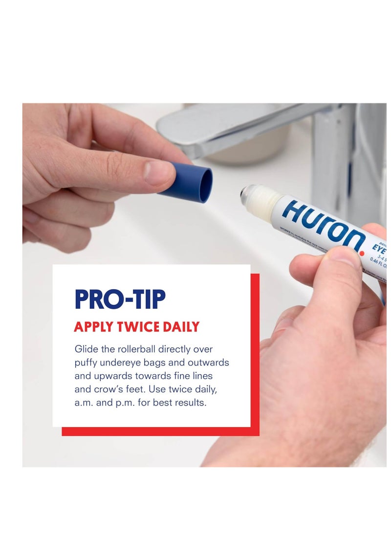 Huron Eye Serum - Men’s Eye Roller - Helps Alleviate Dark Circles, Fine Lines and Puffiness - Contains Niacinamide & Caffeine - Apply Twice a Day - Image 3