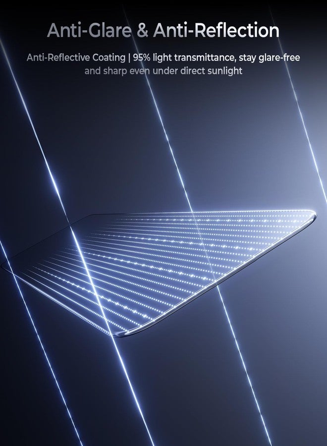 BENKS GlassWarrior AR Screen Protector for Samsung Galaxy S25 Edge, 9H+ Shatterproof [Military-Grade Protection], Superior Scratch Resistance Anti-Reflective Tempered Glass Screen Protector - Image 4