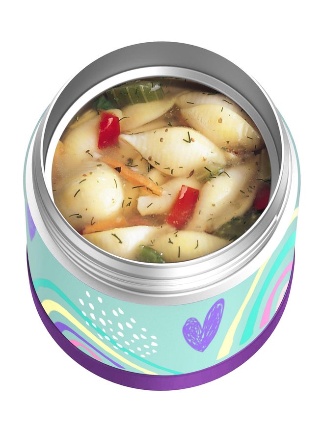 THERMOS ترمس فنتاينر للأطفال وعاء طعام من الفولاذ المقاوم للصدأ - قوس قزح - 290 مل - Image 5