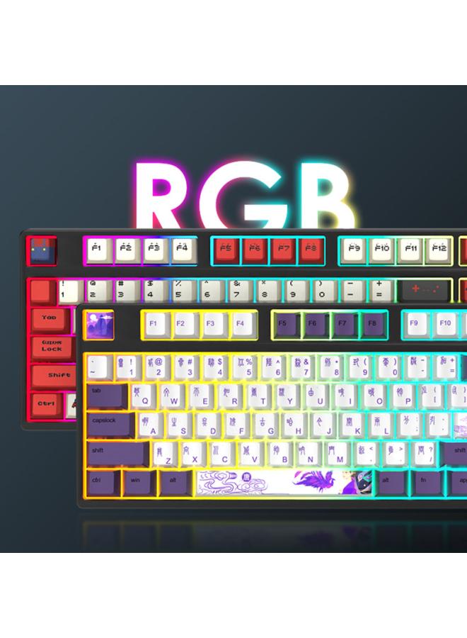 VUELO 08 Key Wireless Bluetooth Wired Three-mode Mechanical Keyboard Gaming E-sports Office Customized Shaft Seat Hot Plug Rgb - Image 4