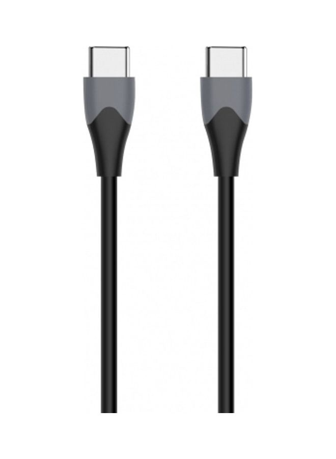 Energizer Classic Two Toned Type-C To Type-C Charging Cable, 480 Mbps Data transfer Rate, 1.2M Black - Image 1