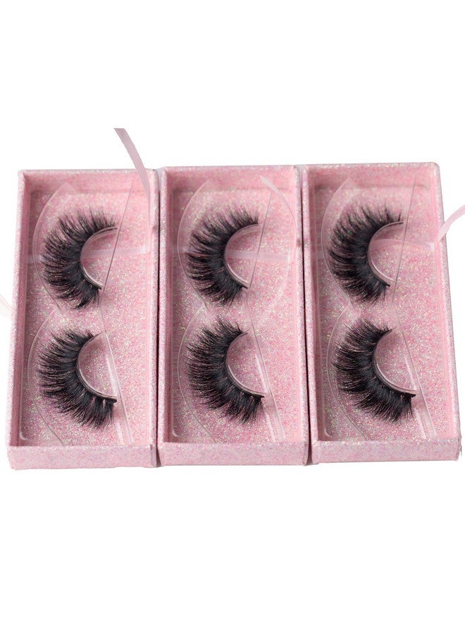 Arimika 3 Packs Fluffy Long Thick Dramatic Look Handmade Reusable 3D Mink False Eyelashes D008 - Image 3