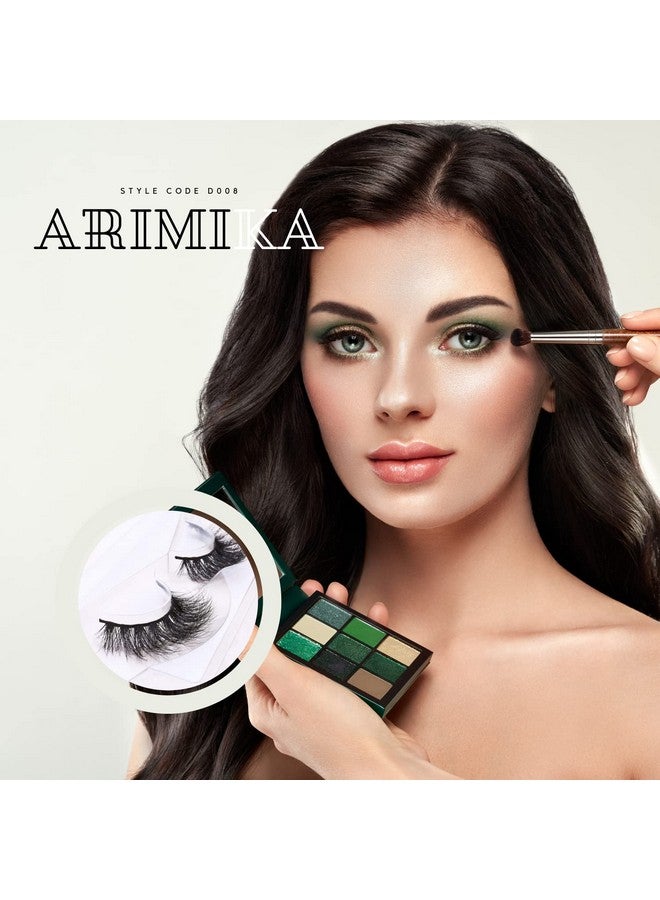 Arimika 3 Packs Fluffy Long Thick Dramatic Look Handmade Reusable 3D Mink False Eyelashes D008 - Image 2