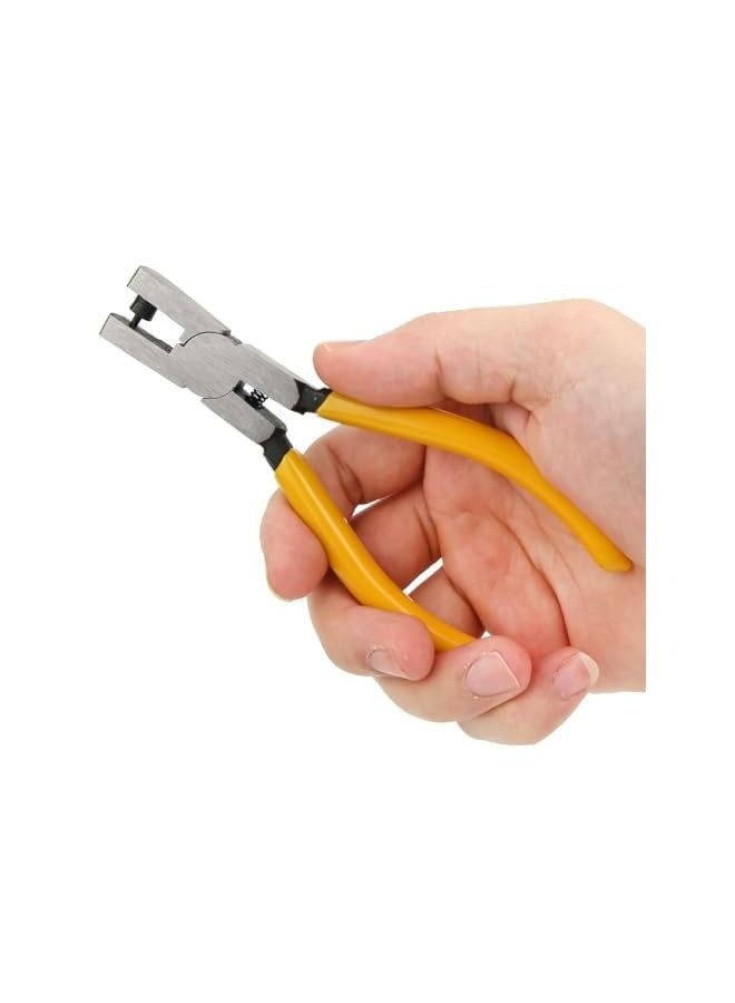 PROMASS Yellow Eyelet Leather Band Strap Belt Hole Puncher Tool - Ideal for Watch Repair & Craft Projects  - Image 3