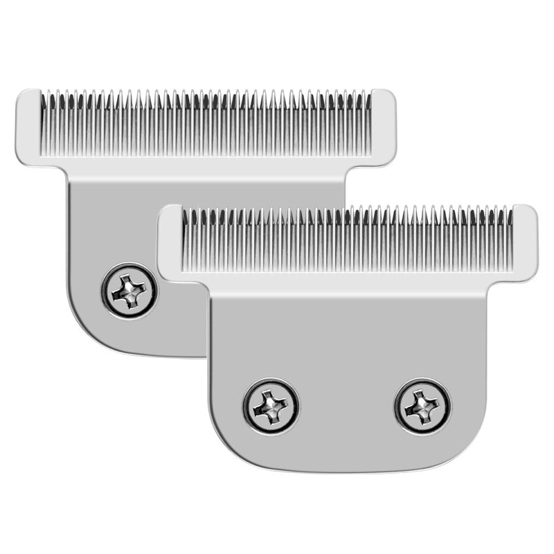 Manxrtod 2 Pack 02144 Replacement Detachable T Blade Compatible with Wahl Trimmers 98649864SS96869818A9854L9876L9854 WSS3LSS2L etc Japanese Stainless Steel 40mm Replacement Trimmer Blade 02144 - Image 2