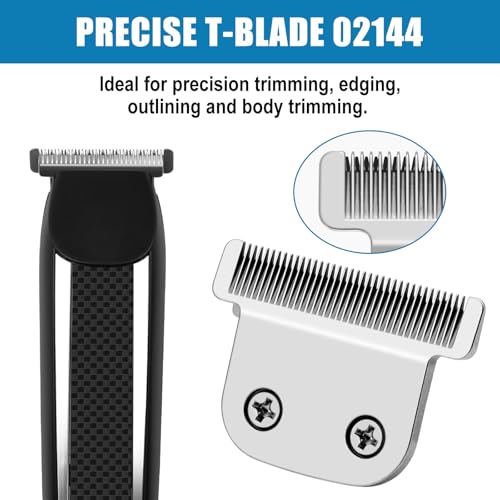 Manxrtod 2 Pack 02144 Replacement Detachable T Blade Compatible with Wahl Trimmers 98649864SS96869818A9854L9876L9854 WSS3LSS2L etc Japanese Stainless Steel 40mm Replacement Trimmer Blade 02144 - Image 3