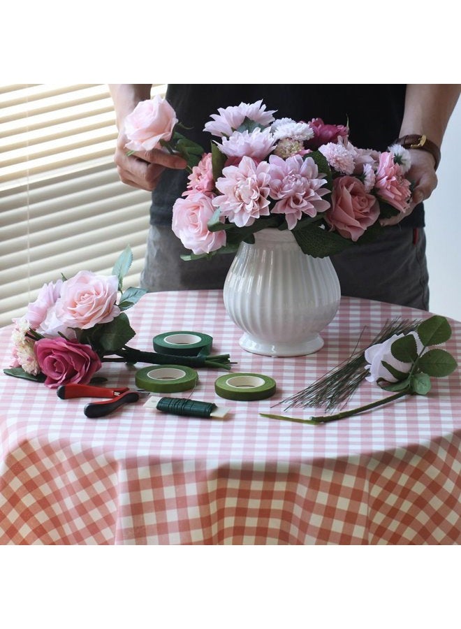 Supla Floral Arrangement Kit Floral Tools Wire Cutter Stem Wire Floral Wire 26 Gauge and 22 Gauge Wire Green Floral Tapes for Bouquet Stem Wrap Florist - Image 5