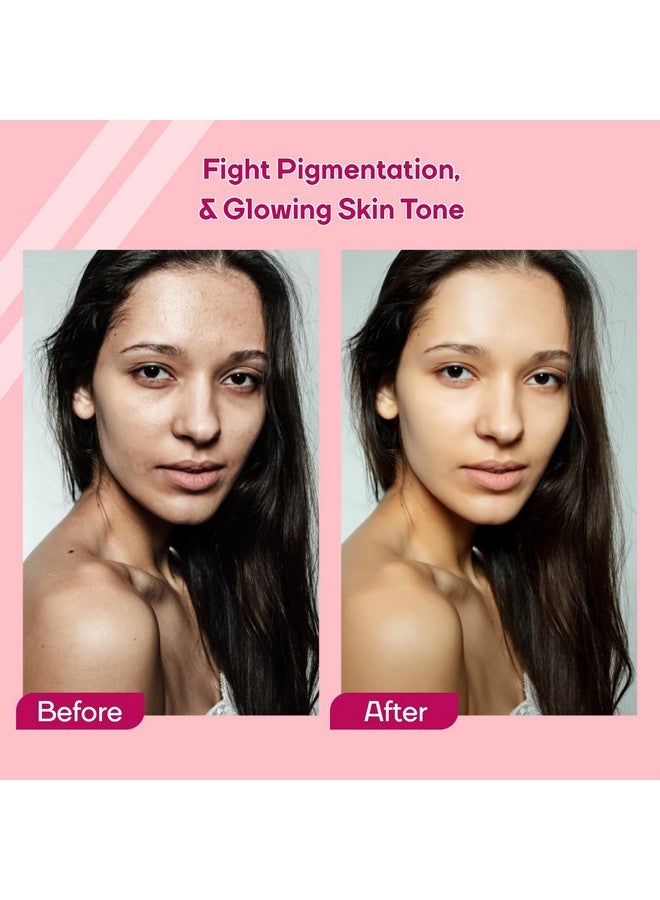 Mountainor أقراص MOUNTAINOR جلوتاثيون لتفتيح البشرة وإشراقة كورية. تحارب التصبغ والبهتان، مكونات مثبتة سريرياً - نياسيناميد وفيتامين C تساعد في تقليل الميلانين، تنظيف البشرة الصحية والمشرقة، خالية من السكر عبوة من 2 (30 قرص)  - Image 4