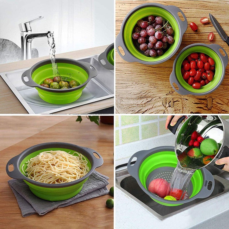 Upkaranwale Vegetable Washing Basket Rice Drain Stand Rice Washing Bowl Strainer Vegetable Washer Plastic Strainer for Kitchen Strainer Bowl Vegetable Washer and Strainer - Image 2