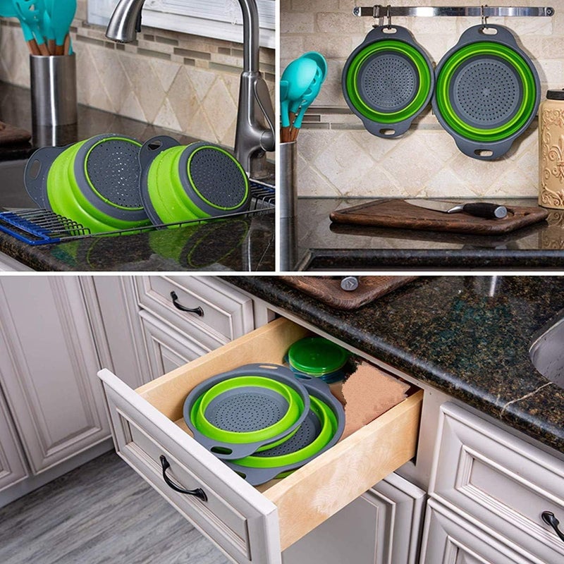 Upkaranwale Vegetable Washing Basket Rice Drain Stand Rice Washing Bowl Strainer Vegetable Washer Plastic Strainer for Kitchen Strainer Bowl Vegetable Washer and Strainer - Image 5
