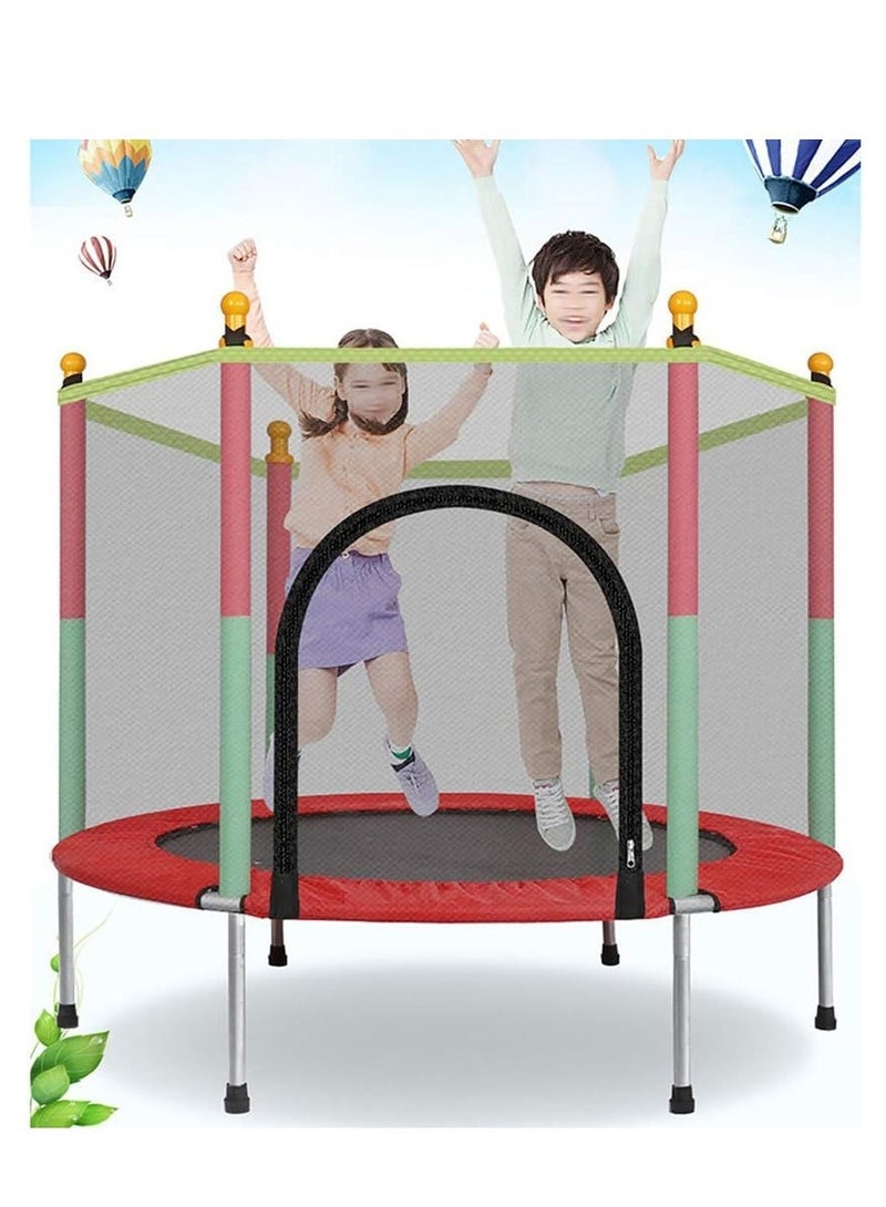 ndoor Trampoline with Protection Net Adult Children Jumping Bed Enclosure Outdoor Trampolines Workout Fitness Equipment  - Image 1