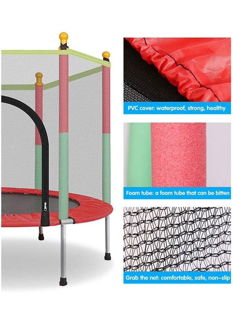 ndoor Trampoline with Protection Net Adult Children Jumping Bed Enclosure Outdoor Trampolines Workout Fitness Equipment  - Image 3