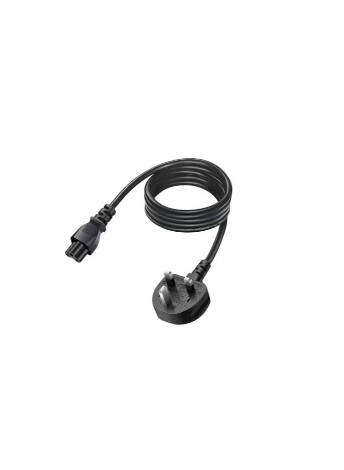 Terabyte Laptop Power Cable UK Plug to C5 3 pin Laptop Power lead - Image 1