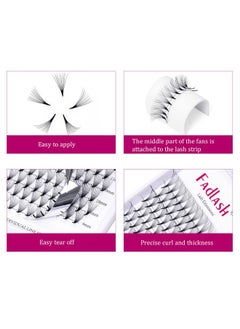 FADLASH Lash Extension 10D 0.07 Premade Fans Eyelash Extensions D Curl Mix Tray Volume Short Stem (10D-0.07-D, 8-14mm Mix)  - Image 4