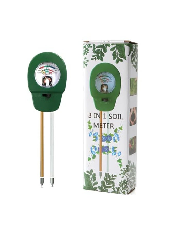 Generic SICHER Soil Quality Meter, 3-In-1 Soil Test Kit, Soil Moisture Meter/Soil pH Meter/Fertility Soil Tester, No Batteries Soil Quality Monitor for Garden, Lawn, Farm, Plants, Indoor and Outdoor  - Image 1