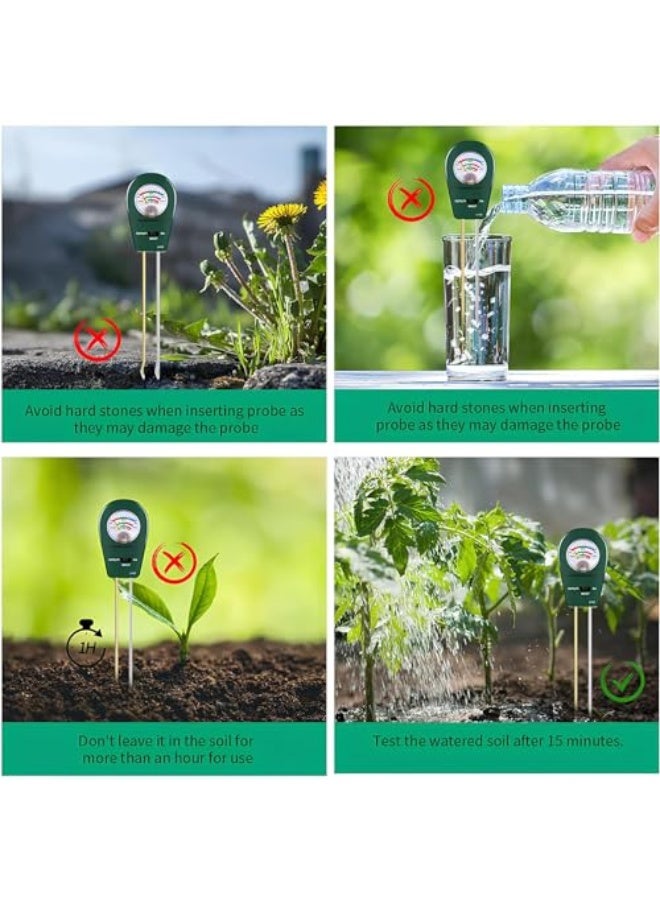 Generic SICHER Soil Quality Meter, 3-In-1 Soil Test Kit, Soil Moisture Meter/Soil pH Meter/Fertility Soil Tester, No Batteries Soil Quality Monitor for Garden, Lawn, Farm, Plants, Indoor and Outdoor  - Image 5