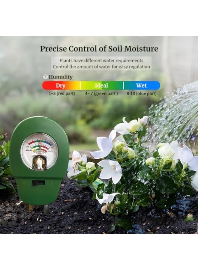 Generic SICHER Soil Quality Meter, 3-In-1 Soil Test Kit, Soil Moisture Meter/Soil pH Meter/Fertility Soil Tester, No Batteries Soil Quality Monitor for Garden, Lawn, Farm, Plants, Indoor and Outdoor  - Image 4