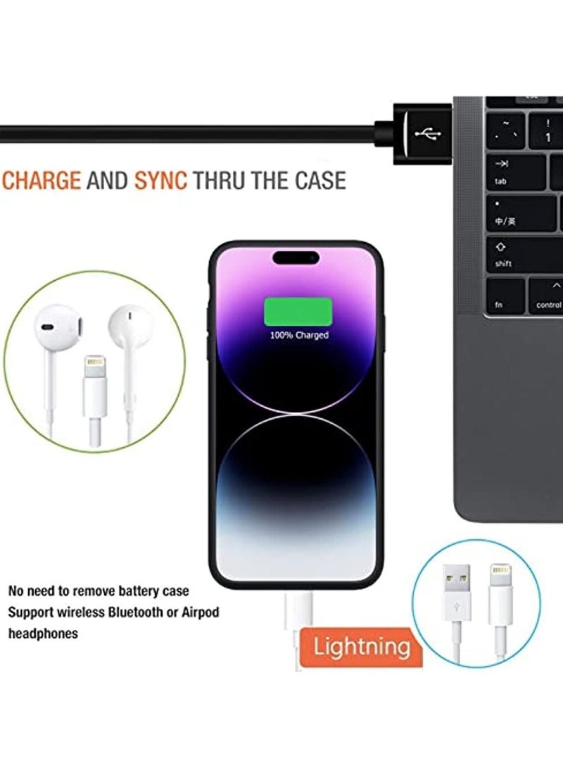 Battery Case for iPhone 14 Pro 7000mAh Slim Portable Protective Charging Case Rechargeable Battery Pack Charger Case - Image 5